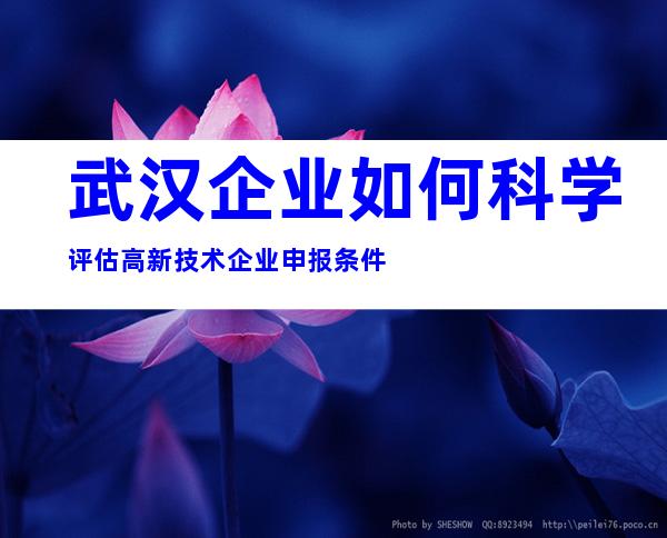 武汉企业如何科学评估高新技术企业申报条件