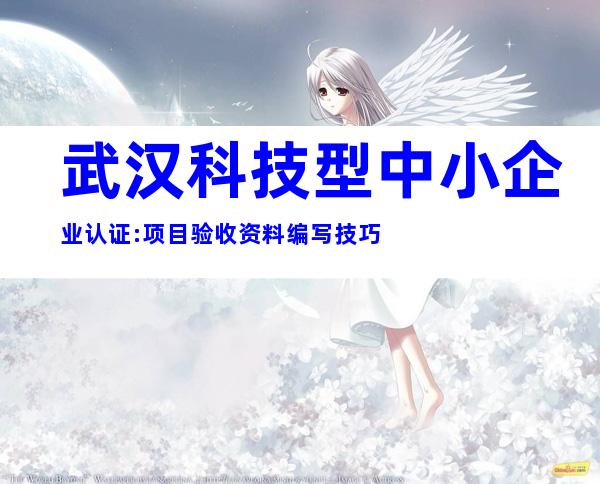 武汉科技型中小企业认证:项目验收资料编写技巧