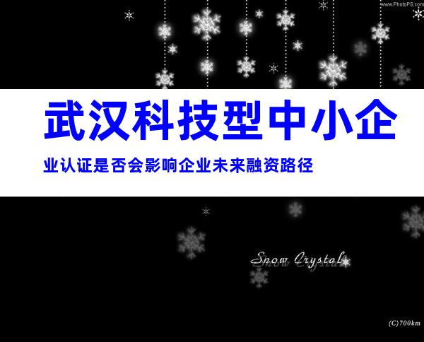 武汉科技型中小企业认证是否会影响企业未来融资路径