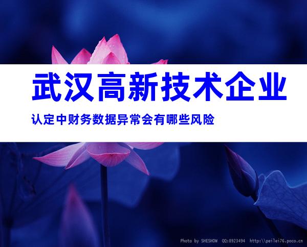 武汉高新技术企业认定中财务数据异常会有哪些风险