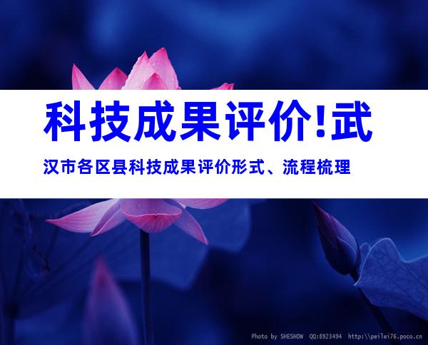 科技成果评价!武汉市各区县科技成果评价形式、流程梳理