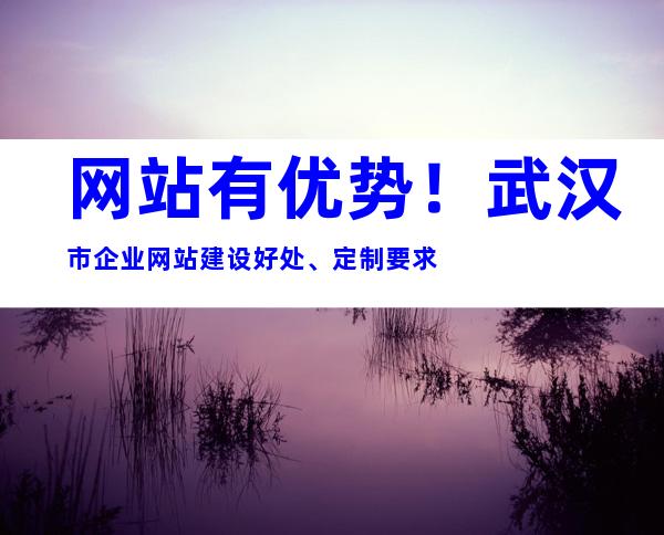 网站有优势！武汉市企业网站建设好处、定制要求