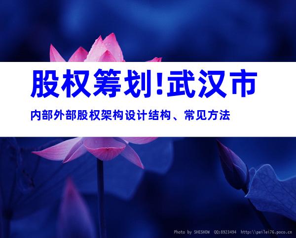 股权筹划!武汉市内部外部股权架构设计结构、常见方法