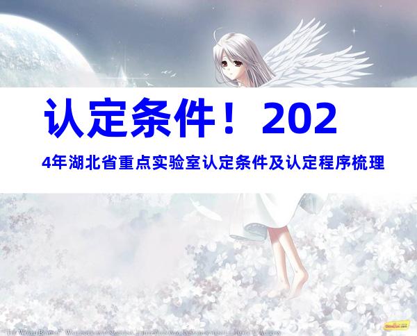 认定条件！2024年湖北省重点实验室认定条件及认定程序梳理